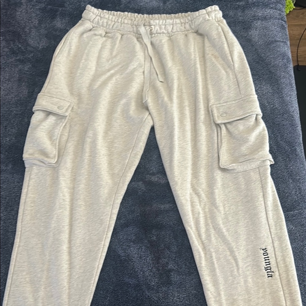 Gray Cargo Jogger Pants for Men